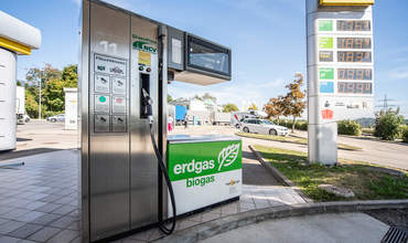 Biogas Erdgas Tanksäule