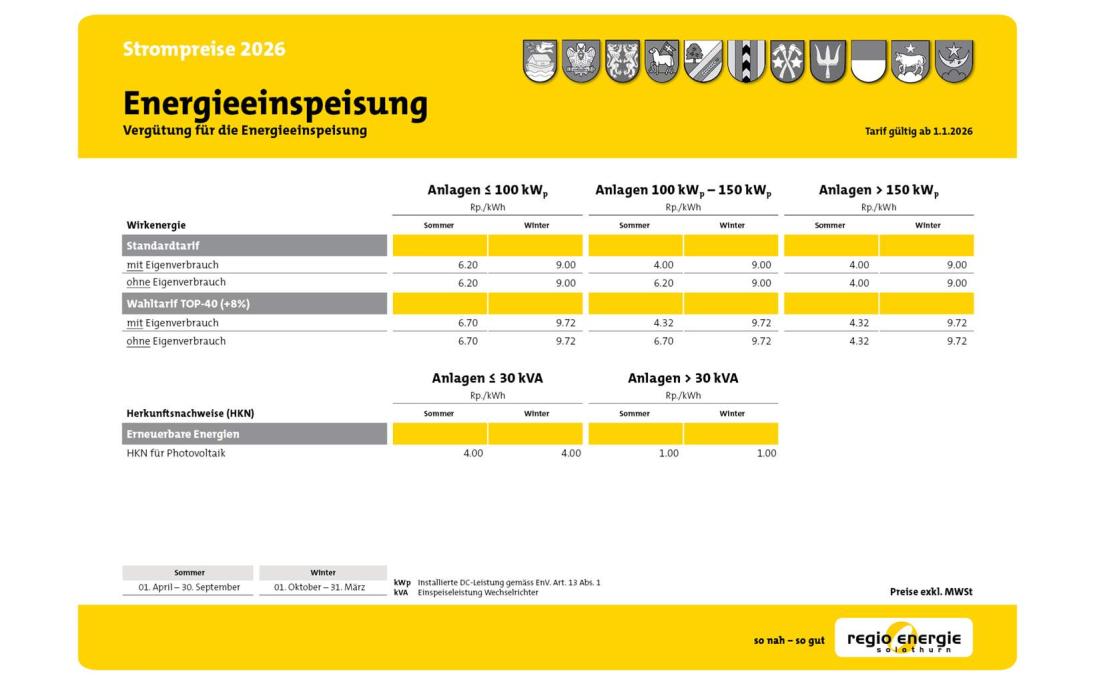 Energieeinspeisung