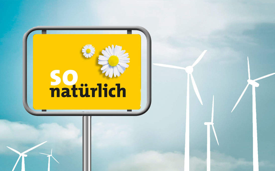 Tafel mit Spruch so natürlich